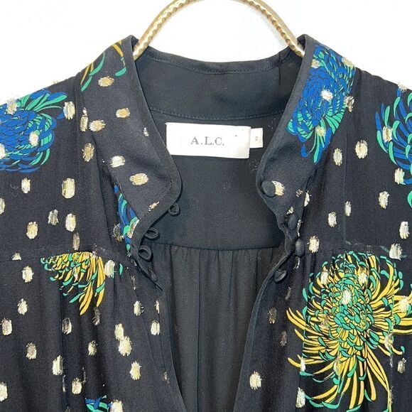 A.L.C. Reese Floral Georgette Dress - Picture 5 of 16